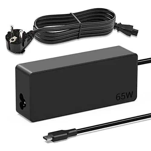 Produktbild: 65W Lenovo Thinkpad Ladekabel USB C für Lenovo Thinkpad X1 Carbon T14 T15 E14 E15 T480 T490 T580 T590 E480 E580 Yoga C740 720 730 C930 C940 ADLX65YCC3A 20V 3,25A Typ C Laptop Netzteil
