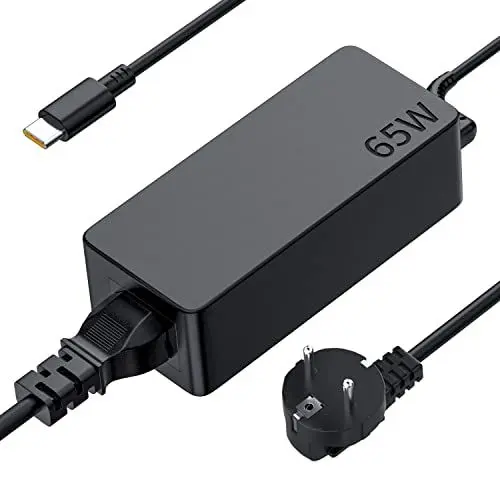 Produktbild: 65W USB C Netzteil für Lenovo Laptop Ladekabel für Lenovo Thinkpad X1 T14 T15 T480 T480S T490 T580 T590 E14 E15 E490 E580 E590 X13 L13 L14 L15 Yoga 720 730 C740 910 Chromebook S330, Thinkpad Ladekabel