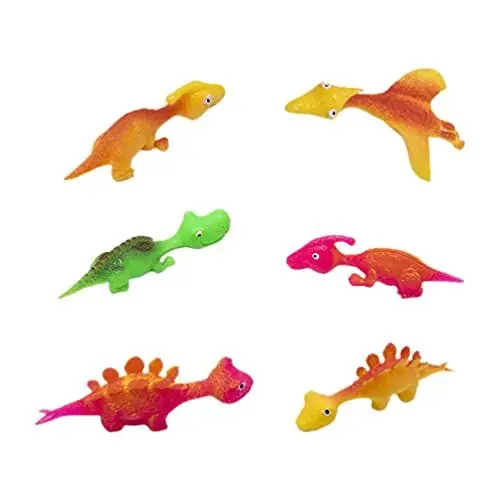 Produktbild: 6Pcs Dinosaurier Schleuder Spielzeug Stretchy Finger Fliegen Dinosaurier Fliegen Dinosaurier Kinder