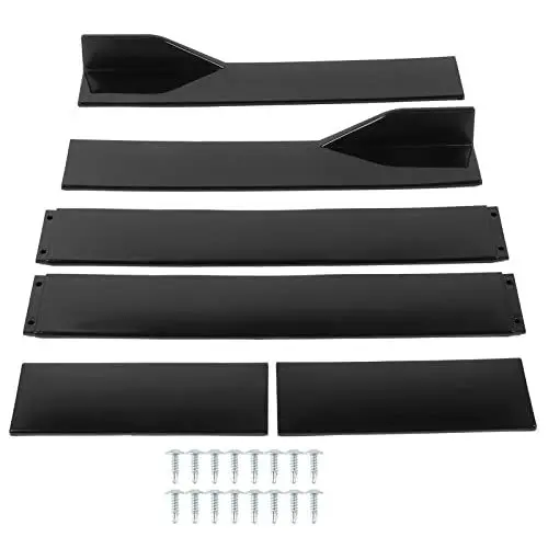 Produktbild: 6pcs Car Side Skirt Extensions Universal Side Rock Rocker Extensions Panel Winglet Splitter Lip Glossy Black für Car Modification(2,2 m)