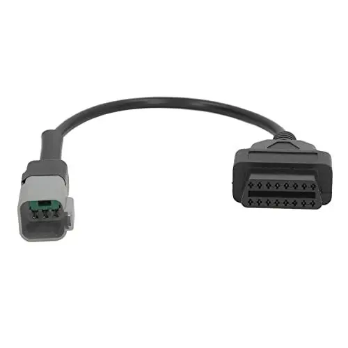 Produktbild: 6-poliger auf 16-poliger OBD2-Diagnosescanner-Kabeladapter, OBDII-Kabelersatz für MOTO ATV UTV-Motorrad