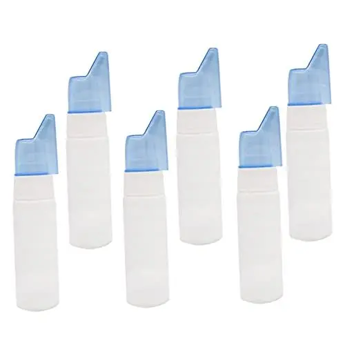 Produktbild: 6st 70ml Nasenspray Salzwassersprüher Sprühflasche Für Nasennebel Pumpzerstäuber Nebel Nasaler Feinzerstäuber Herr Flasche Kleiner Reisen Leere Flasche Abs Direktsprühflasche