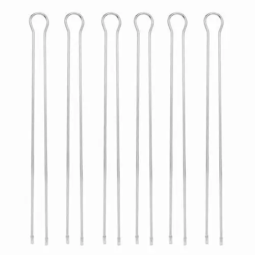 Produktbild: 6-teilige Teleskop-Grillgabel, Grillgabel aus Metall, Fleischgabel aus Edelstahl für Ihre Campingausflüge, Picknicks im Freien oder Grillen im Hinterhof