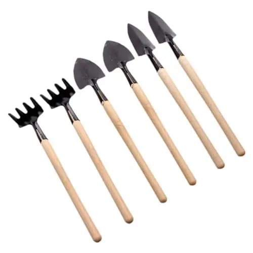 Produktbild: 6-Teiliges Mini-Gartenwerkzeug Für Kleine Pflanzen Mini- Schaufel Egge Gartenwerkzeug-Set Bonsai-Werkzeugset Für Das Gartenleben Mini-Schaufel Rechen Für Kinder Und
