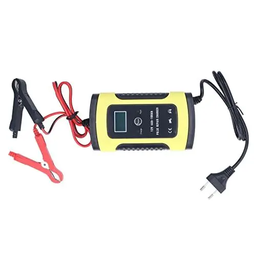Produktbild: 6V 12V Batterieladegerät, 4 Bis 100 Ah, Vollautomatisches Smart-Ladegerät, Autobatterieladegerät, Automatisches Batterieladegerät für LKWs, Motorräder, Dreiräder