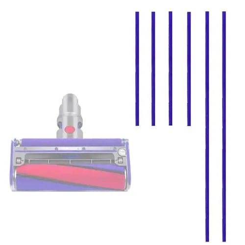 Produktbild: 6x Weiche Plüschstreifen Zubehör für Dyson V6 V7 V8 V10 V12 V15 DC58 DC59 DC62 DC72 DC74 Staubsauger Reinigungsköpfe Ersatzteile dyson ersatzteile dyson v6 dyson staubsauger ersatzteile dyson v15 zube