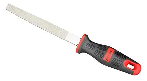 Produktbild: 6-Zoll-Diamantbeschichtete flache Feile, mittlere Körnung Nr. 150, für Glas, Fliesen, Keramik und Stein, Granit, Marmor, Beton, großer Komfort-Massagegriffgriff