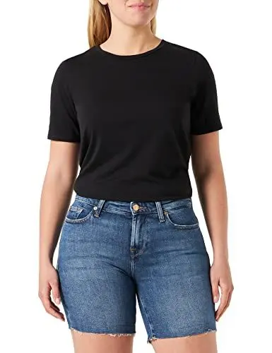 Produktbild: 7 For All Mankind Damen Jswua500 Denim Shorts, Mid Blue, 26 EU