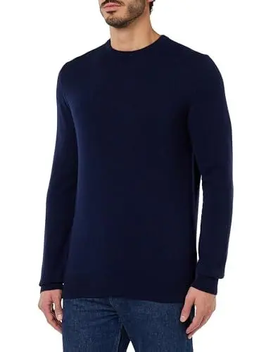 Produktbild: 7 For All Mankind Crew Neck Knit Cashmere w/Stitch Detail Navy
