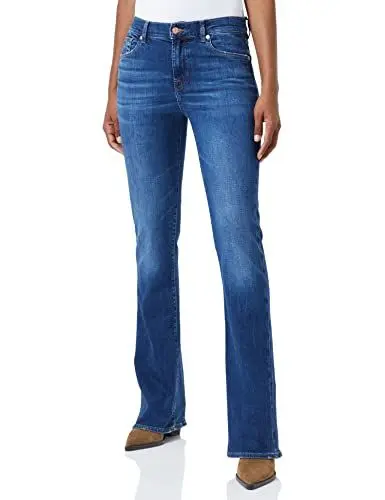 Produktbild: 7 For All Mankind Damen Bootcut Slim Illusion Jeans, Dark Blue, 25W / 25L EU
