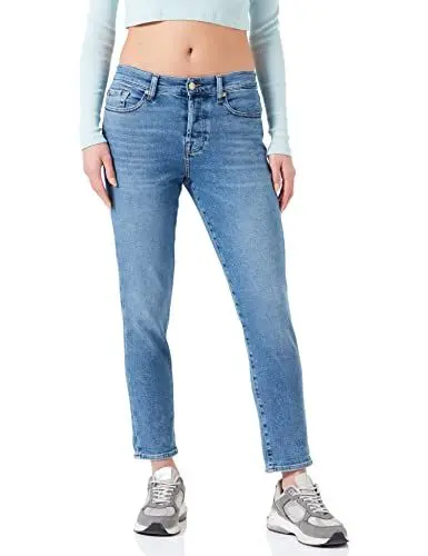 Produktbild: 7 For All Mankind Damen Jswj1200 Jeans, Mid Blue, 25 EU