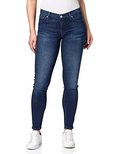 Produktbild: 7 For All Mankind Damen The Skinny Dark Blue Jeans, Dark Blue, 23W 30L EU