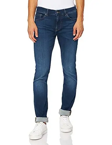 Produktbild: 7 For All Mankind Herren Ronnie Stretch Tek Eco Rise Up Jeans, Dark Blue, 28W 30L EU