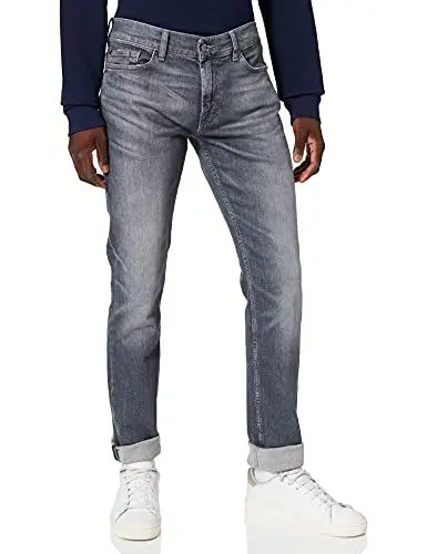 Produktbild: 7 For All Mankind Herren Ronnie Wintry Grey Jeans, Grey, 38W 30L EU