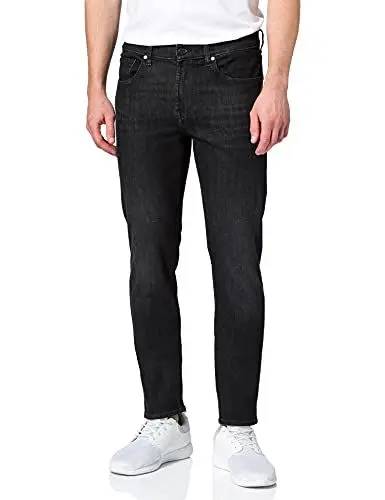 Produktbild: 7 For All Mankind Herren Slimmy Tapered Luxe Performance Eco Modern Black Jeans, Black, 38W 30L EU