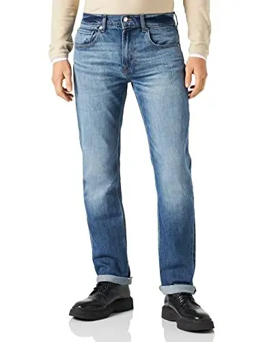 Produktbild: 7 For All Mankind Herren The Straight Jeans, Mid Blue, 32 EU
