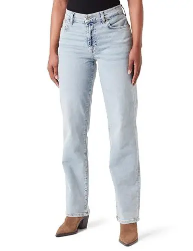 Produktbild: 7 For All Mankind Women's Ellie Straight LuxVinSun Jeans, Light Blue, 50