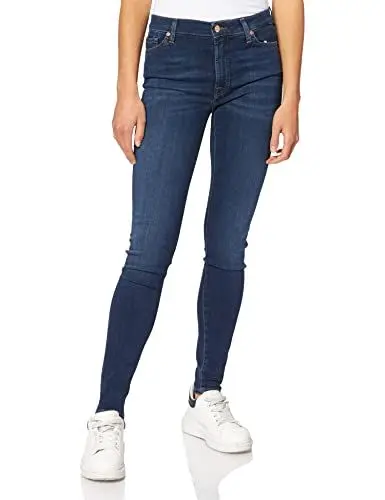 Produktbild: 7 For All Mankind Women's HW Skinny Jeans, Dark Blue, 32