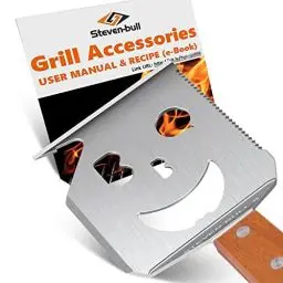 Produktbild: 7 in 1 grillspachtel für Barbecue Grill, Multifunktion Grillbesteck mit Holzgriff, Eingebaute grillbesteck-set-Funktion,Kreativer Grillwender, Einzigartige Grillwerkzeuge, Grillen Geschenke für Männer