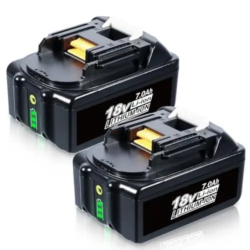 Produktbild: 7,0Ah 18V Li-ion BL1860B Ersatzakku für Makita Akku 18V Werkzeugakku BL1850B BL1840B BL1830B BL1820B BL1815N (2 Stück)
