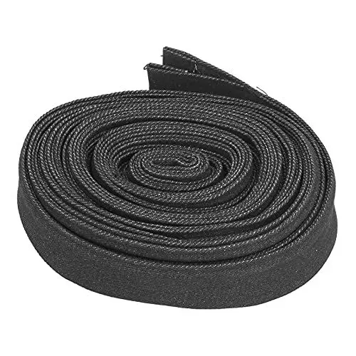 Produktbild: 7,5 M 40 Mm Nylon-Hülsenschutz, Hydraulische Schlauchhülse, Flexible Kabelhülse, Wickelabdeckung, Geeignet für Plasmabrenner-Schweißkabel, Hydraulischer Schlauch, Schwarz