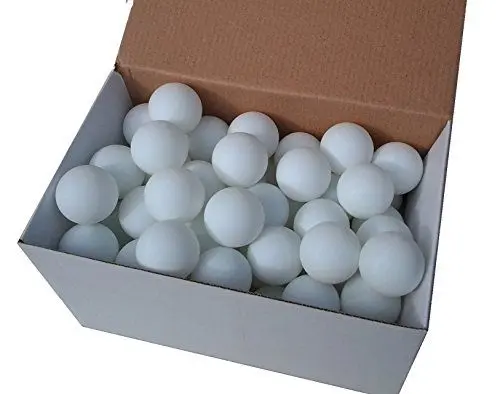 Produktbild: 75 Tischtennisbälle 38mm ohne Aufdruck weiss stabiles Material
