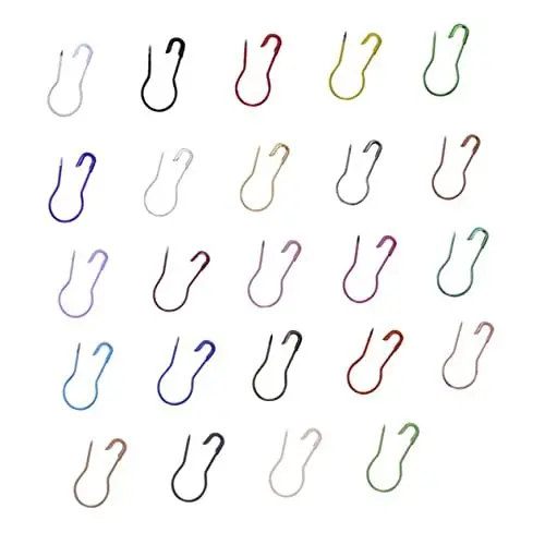 Produktbild: 750 Stück Farblich sortierte Sicherheitsnadel farbige Glühbirnen Birnenkürbisstifte Lampenstift bastelzubehör bastel zubehör Kalebasse Sicherheitsnadeln Kürbisnadel aus Metall Tofficu