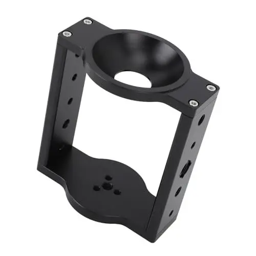 Produktbild: 75-mm-Stativkopf-Schalen-Riser, 75-mm-Aluminium-Halbkugel-Flachschalen-Riser, Halbkugel-Flach-zu-Schüssel-Adapter-Konverter-Riser für Videokamera-Stativ-DSLR-Schienenschieber,