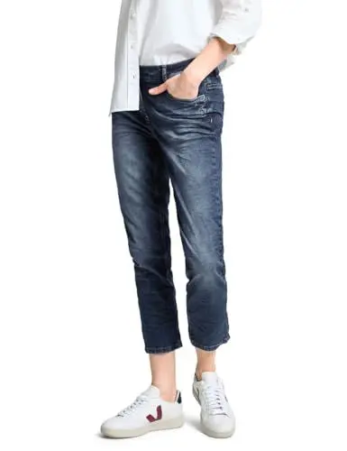 Produktbild: CECIL Damen B377177 7/8 Jeans Casual Fit, Mid Blue Used Wash, 27W / 26L EU