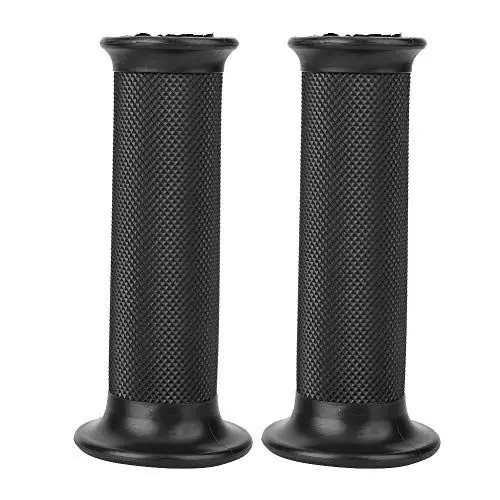 Produktbild: 7/8 Zoll 22 mm rutschfeste Motorradgriffe, Universal-Motorradgriff, gerändelte Oberfläche, schwarzes Paar