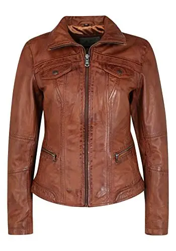 Produktbild: 7eleven Damen Lederjacke Modena tobacco 40