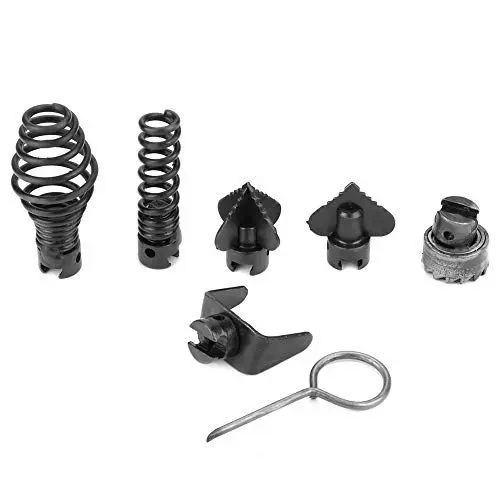 Produktbild: 7-teilige Rohrbagger-Schneidköpfe, 16 Mm Mangan-Stahl-Abflussreiniger-Kombinations-Schneidkopf-Set Pipeline-Baggermaschinen-Schneidkopf