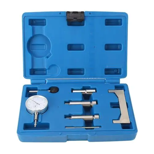 Produktbild: 7-teiliges -Einspritzpumpen-Timing-Messgerät, KIMISS Kraftstoff-Einspritzpumpen-Timing-Anzeige Statischer Regler-Adapter-Einstellstecker-Kit für Turbodieselmotoren