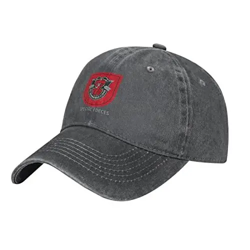 Produktbild: 7th Special Forces Group Logo Jeans-Baseballmütze, Verstellbarer Cowboyhut