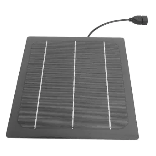 Produktbild: 7W 5V Solarladegerät, Tragbares Solarpanel mit Hoher Umwandlungsrate für Camping-Lüfter-Powerbank-Telefon, für Outdoor-Aktivitäten