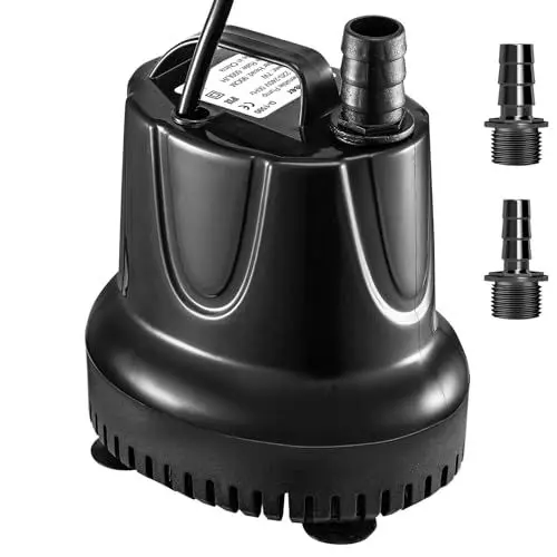 Produktbild: 7W 600L/H Klein Tauchpumpe Wasserpumpe Aquariumpumpe Pumpe Water Pump Leise Aquarium Quiet Small Submersible Pump Tauchpumpe for Fountains Fish Tank Pond Teiche Hydroponic Pumpe (7w 600L/H)