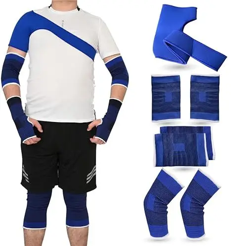 Produktbild: TK Gruppe Timo Klingler 7X XXL Bandage Set mit Kniebandage - Ellenbogenbandage - Fußbandage - Schulterbandage - Knöchelbandage für Sport & Freizeit