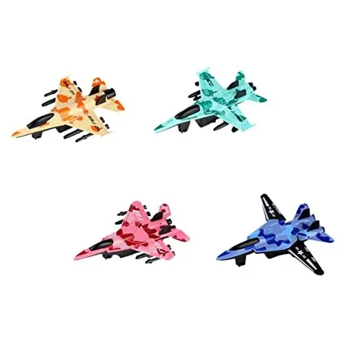 Produktbild: ifundom 8 STK Zurückziehen Spielzeugflugzeug Zum Zurückziehen Reibungsbetriebenes Flugzeugspielzeug Aktionsautos Zurückziehen Modellhubschrauber Mini Modellflugzeug Legierung