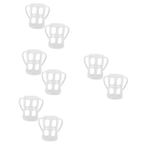 Produktbild: 8 Stk Babyflaschenschutz Flaschenhüllen Silikonflaschenhülle Für Säuglingsflasche Silikonhülle Für Babyflaschen Silikonhüllen Für Babyflaschen Flaschengriff Weiß Kieselgel KOMBIUDA