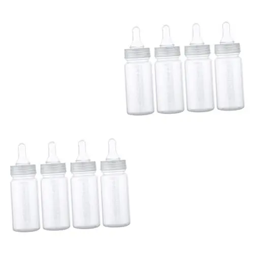 Produktbild: 8 Stk Nuckelflasche -Stillflaschen Milchflasche Stillen mit der Flasche Säuglingsflaschen plastikflasche kunststoffflasche Babyflaschen Babyflasche aus Plastik pp Transparent Vaguelly