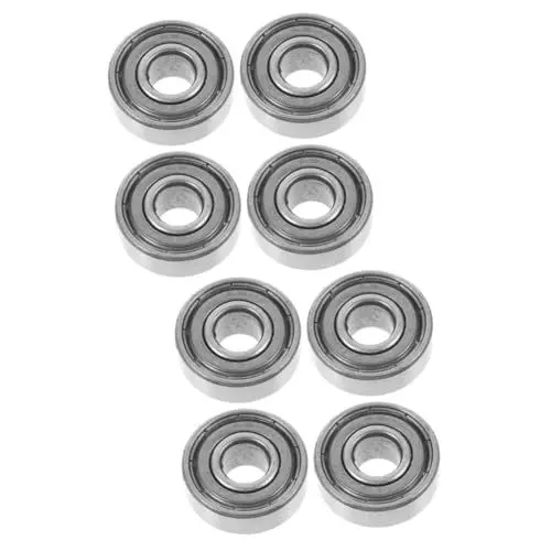 Produktbild: 8 Stk Zubehör Für Rollstühle Joystick-controller Für Rollstühle Rollstuhl-zugvorrichtung Achse Auto Getränkehalter Für Kinderwagen Rollator Mit Rädern Schwenkrad Lager Silver Stahl SKISUNO
