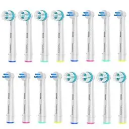 Produktbild: 8 Stück Interspace und 8 Stück Ortho Care Essentials Aufsteckbürsten, Kompatibel mit Oral B elektrische Zahnbürste