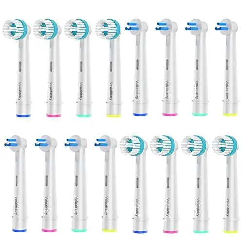Produktbild: 8 Stück Interspace und 8 Stück Ortho Care Essentials Aufsteckbürsten, Kompatibel mit Oral B elektrische Zahnbürste