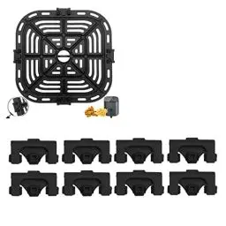 Produktbild: 8 Stück Luftfritteuse Gummipuffer, Air Fryer Rubber Bumpers Anti-Kratz Air Fryer Gummi-Stoßstangen Silikonstoßfänger Silikonlaschen für Instant Vortex