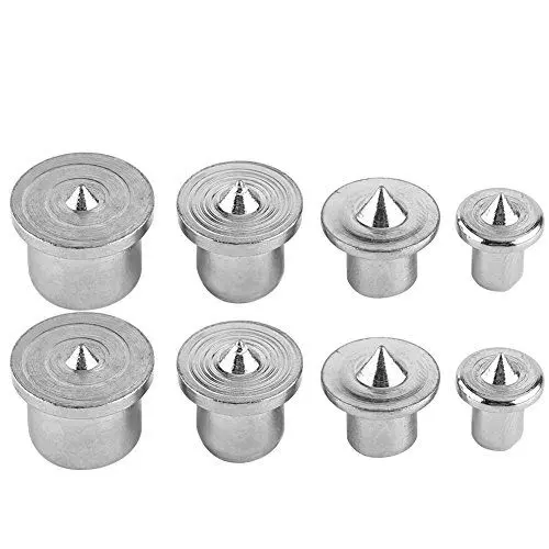 Produktbild: 8 Stücke Holzdübel Mittelstift Zapfen Ausrichtungswerkzeug Passstifte Mittelpunkt Set Holzbearbeitung Handwerk Klemme Stahlwerkzeuge Für Metrische Dübel 6/8/10/13mm(Hollow)