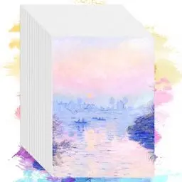 Produktbild: 80 Blätter Aquarellpapier 300g, Aquarell Papier, Watercolor Paper Weiß, Wasserfarben Papier, Aquarellblock Malpapier Malblock für Kinder Künstler Aquarellfarben Zeichnen Postkarten, 12.7 x 17.8 cm