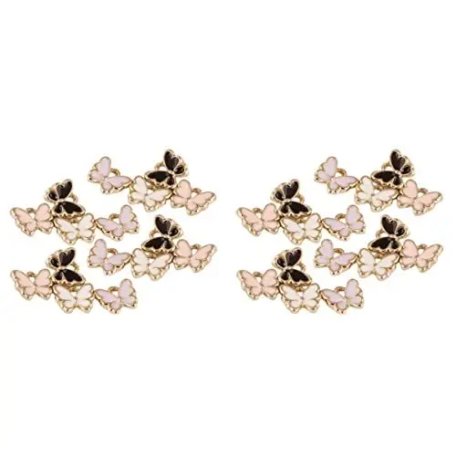 Produktbild: 80 STK Anhänger Charme Selber Machen Charm-Stopper Für Armbänder Anhänger Zur Schmuckherstellung Cartoon-anhänger Aus Metall Emaille-anhänger Goldanhänger Karikatur Armband