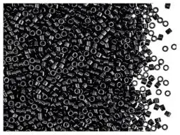 Produktbild: 8000 Stk Schwarz Rocailles Glas Perlen 2mm x 2,5mm Gradient Tube lose Abstand für die Herstellung von Schmuck DIY Mode Armband Halskette handgefertigte Bastelbedarf