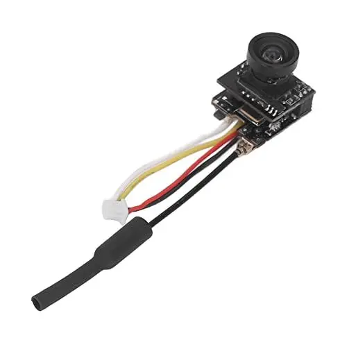 Produktbild: 800TVL FPV-Kamera, Winzige All-in-One-Micro-FPV-Kamera mit 40-Kanal-Sender, 25 MW Ausgangsleistung, 150° FOV, PAL/NTSC Umschaltbar für Drohnen, Autos, Brillen und Bildschirme