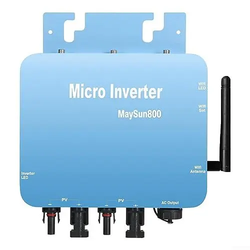 Produktbild: 800W Solar Wechselrichter, 230V Grid Tie Wechselrichter, MPPT Miniatur-Gitter-Inverter für Solarpanel Balkon Kraftwerk